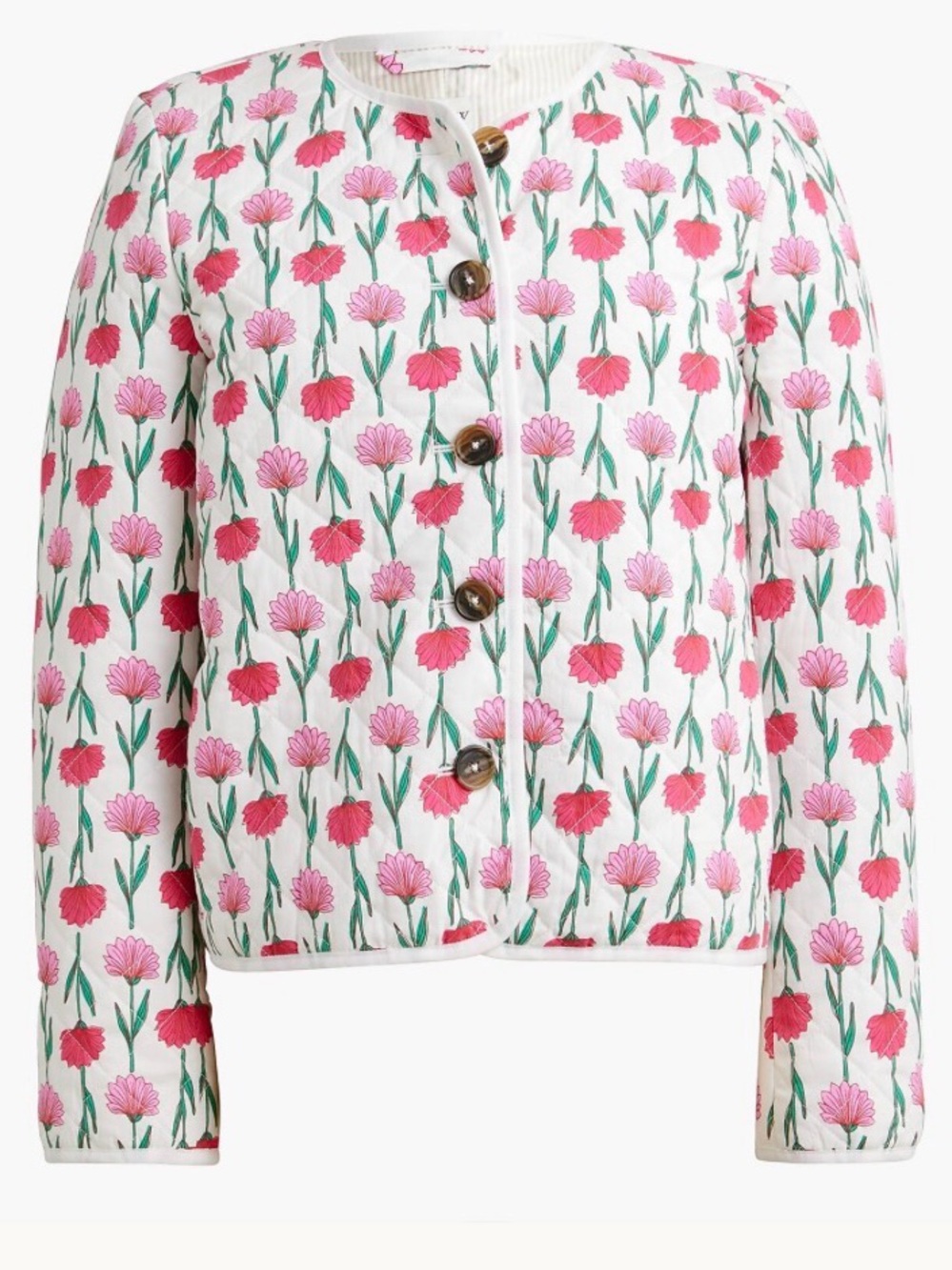 J. CREW Jacket Women’s 6 Floral Quilted Jacket Like New